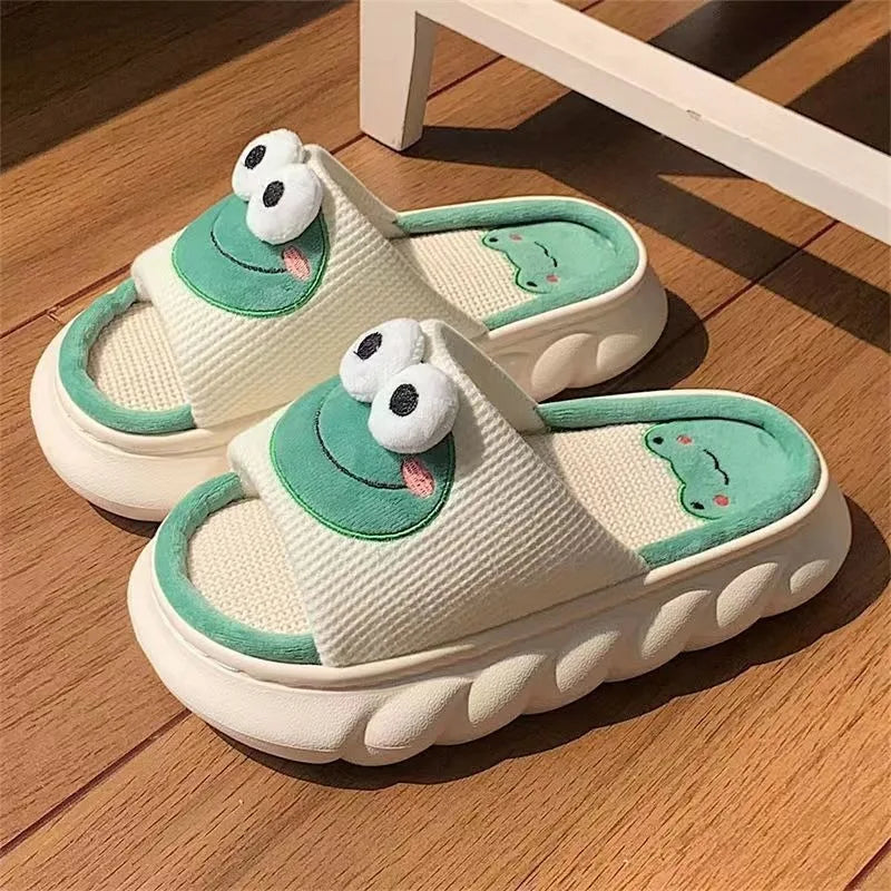 Women Cozy Froggie Dream Slippers