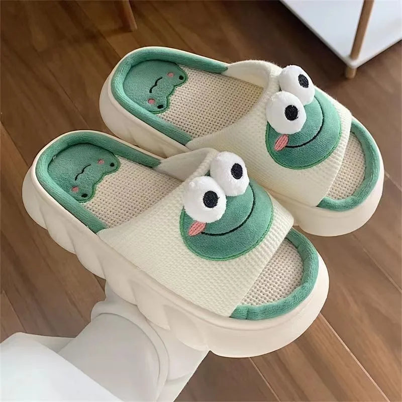 Women Cozy Froggie Dream Slippers