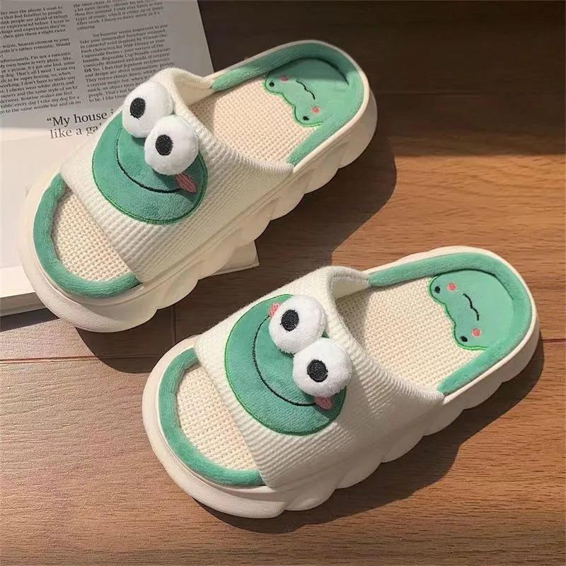 Women Cozy Froggie Dream Slippers